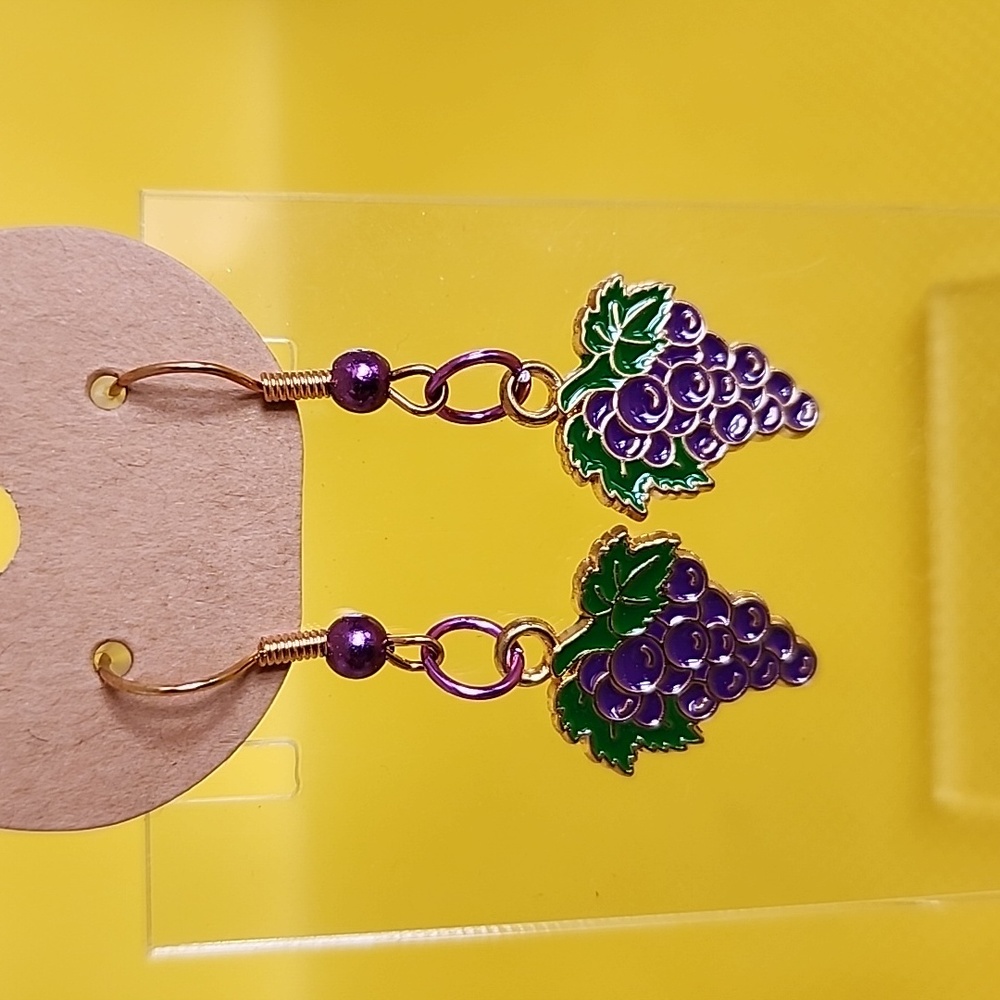 Grapes earrings